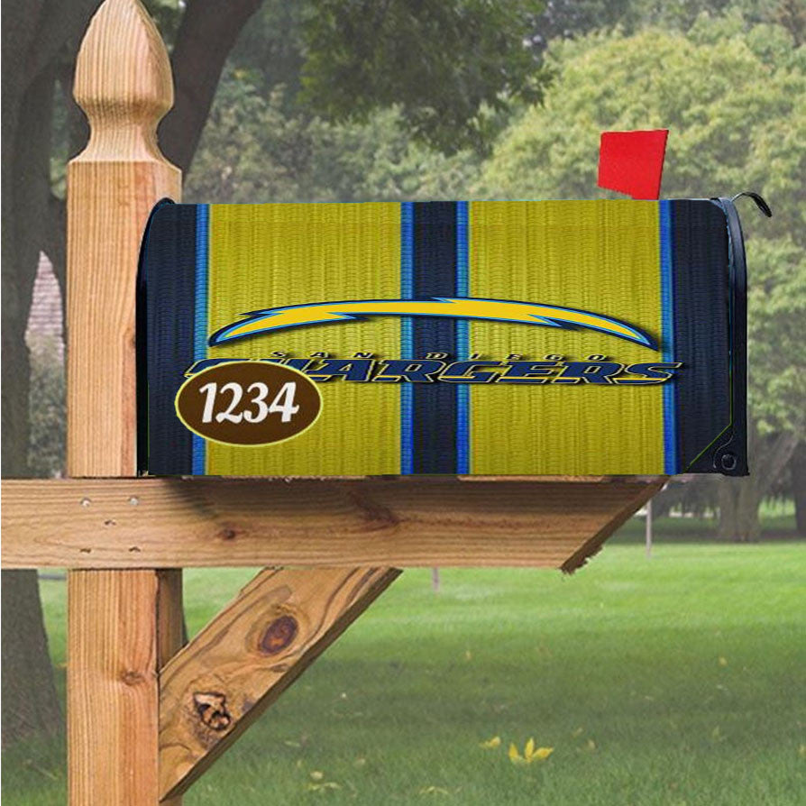 San Diego Chargers Symbol Magnetic Mailbox Cover 18" X 21" Outdoor Decor
