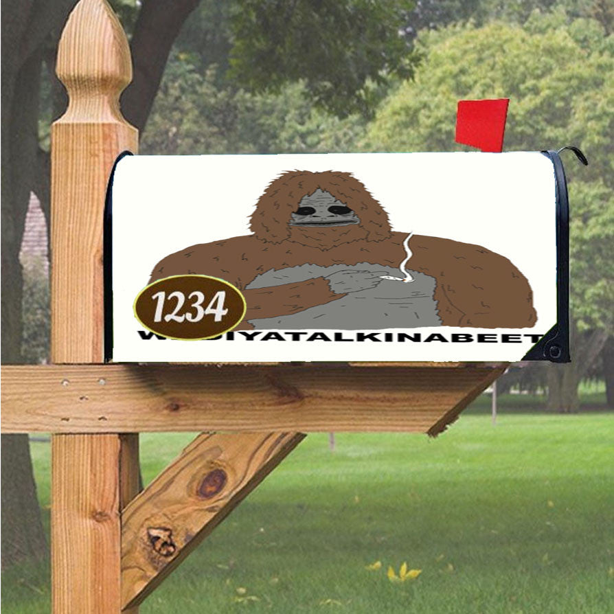 The Big Lez Show Sassy The Sasquatch Magnetic Mailbox Cover 18" X 21" Outdoor Decor