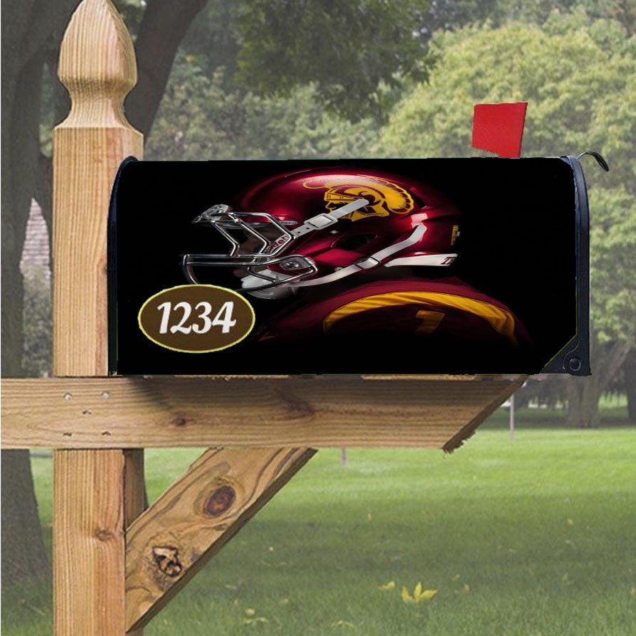 Usc Trojans Logo 2 Magnetic Mailbox Cover 18" X 21" Outdoor Decor
