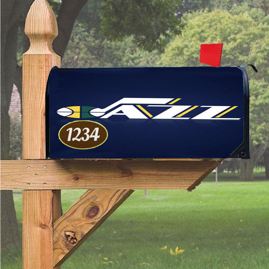 Utah Jazz New Magnetic Mailbox Cover 18" X 21" Outdoor Decor