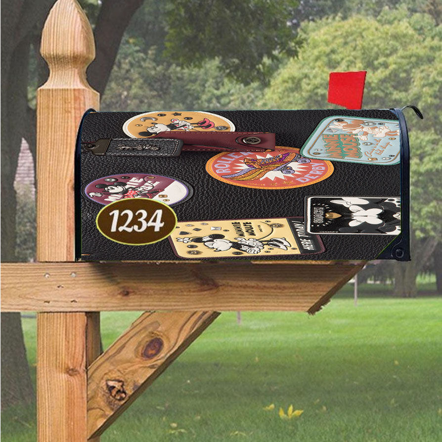 Coach Disney Patch Black Bag Magnetic Mailbox Cover 18" x 21" Outdoor Decor