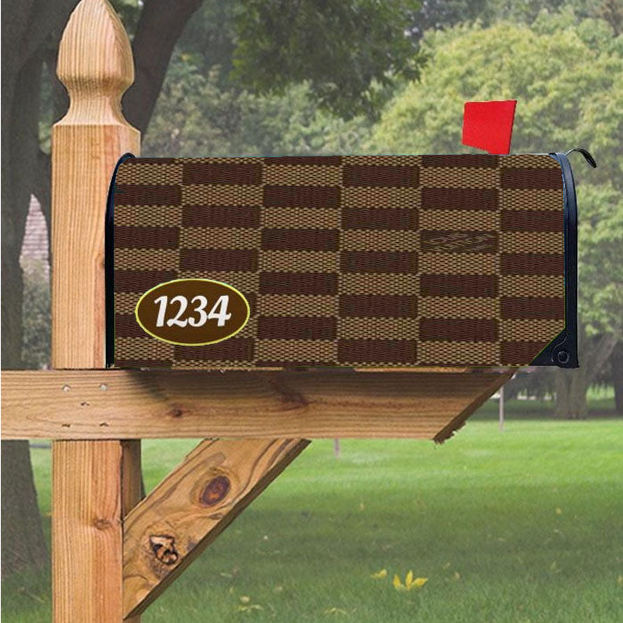 Louis Vuitton Pattern Magnetic Mailbox Cover 18" x 21" Outdoor Decor