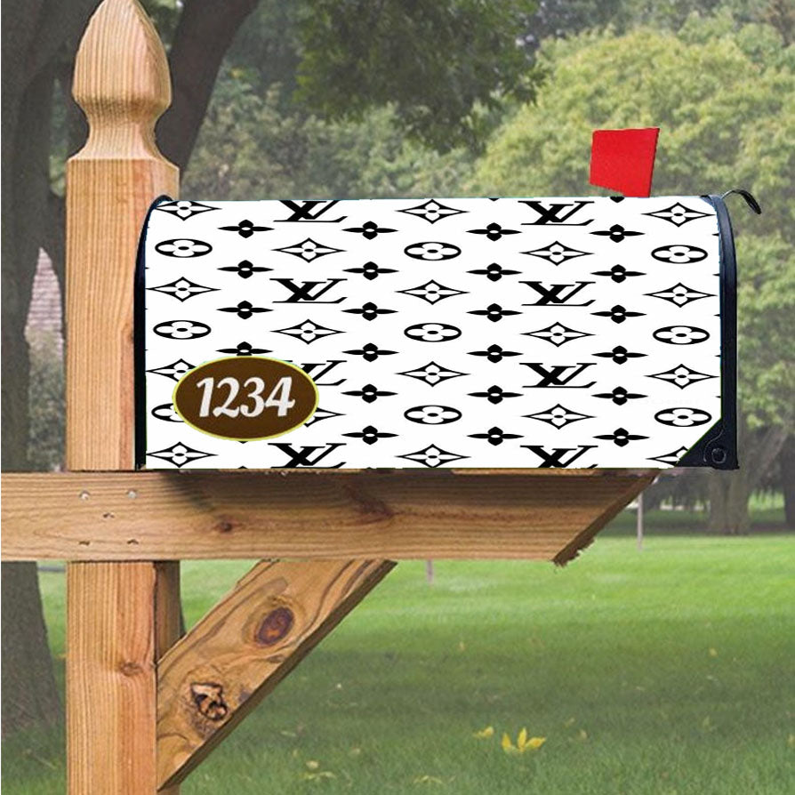 Louis Vuitton Pattern Creative Magnetic Mailbox Cover 18" x 21" Outdoor Decor