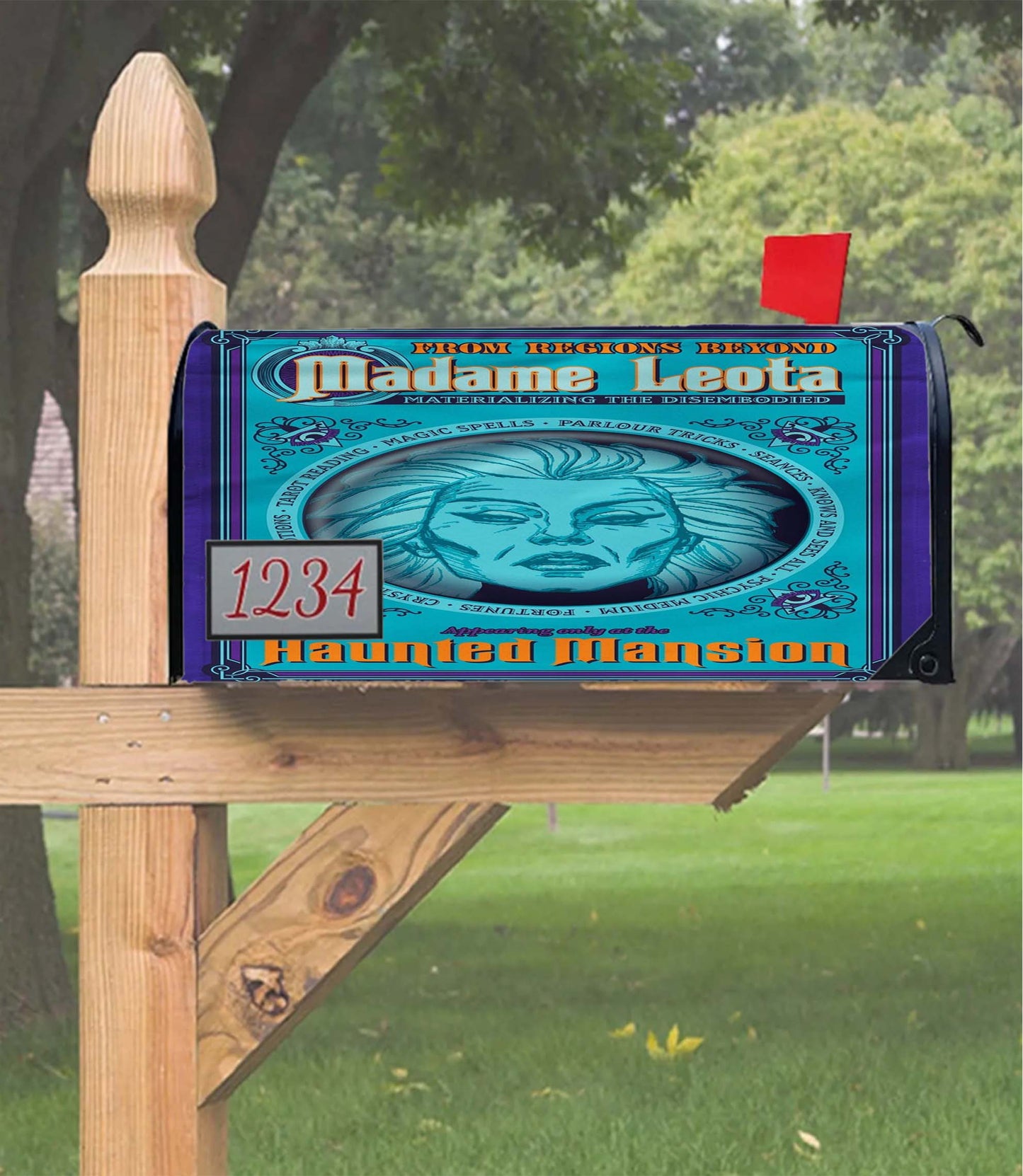 Haunted Mansion Madame Leota Disney Mailbox Cover