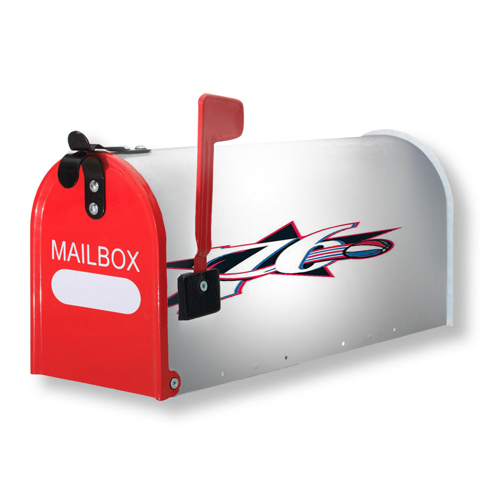 76Ers Logo Ball Back Magnetic Mailbox Cover - 18.0" x 21.0"