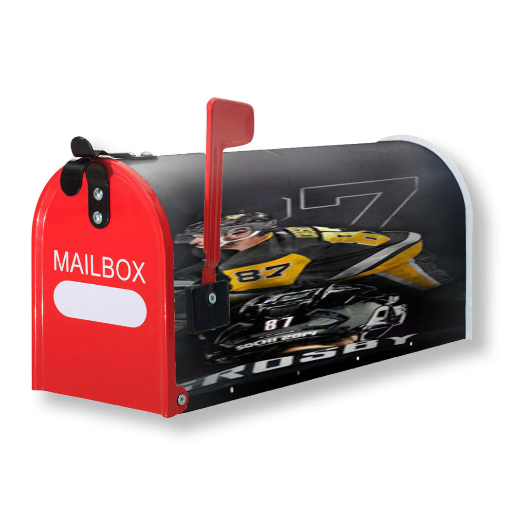 87 Sidney Crosby Pittsburgh Penguins Magnetic Mailbox Cover - 18.0" x 21.0"