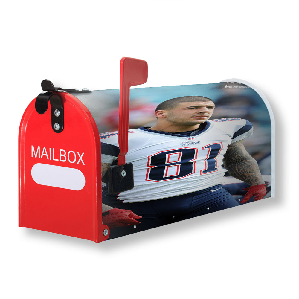 Aaron Hernandez Magnetic Mailbox Cover - 18.0" x 21.0"