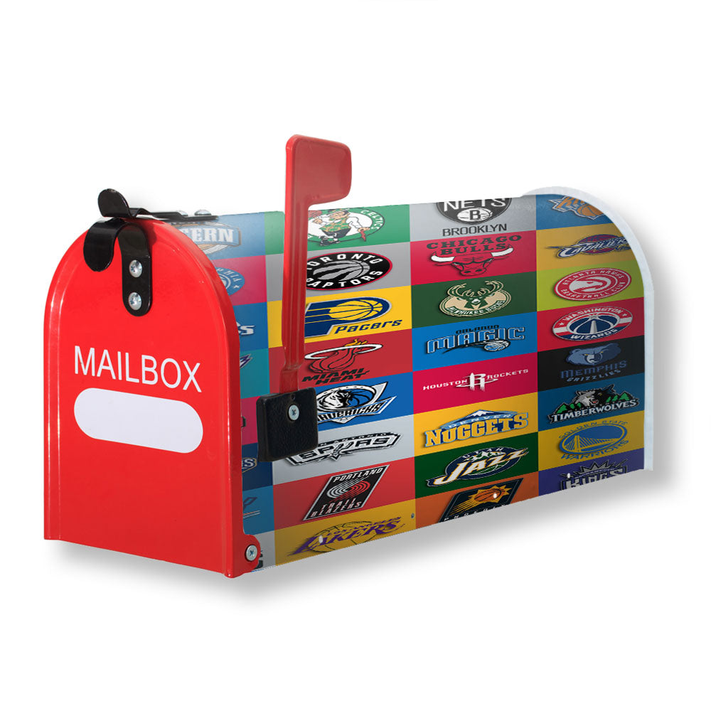 All Nba Team Logos Collage Magnetic Mailbox Cover - 18.0" x 21.0"