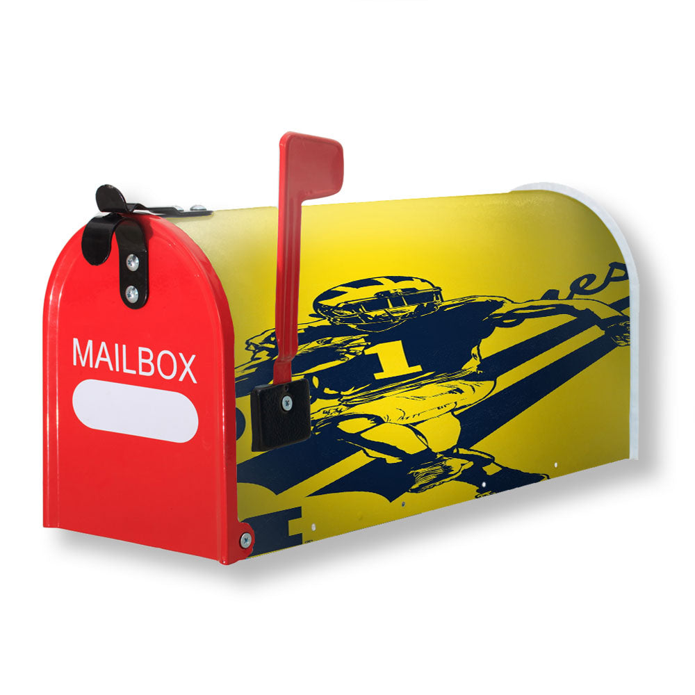 American Football Michigan Wolverines Club Magnetic Mailbox Cover - 18.0" x 21.0"