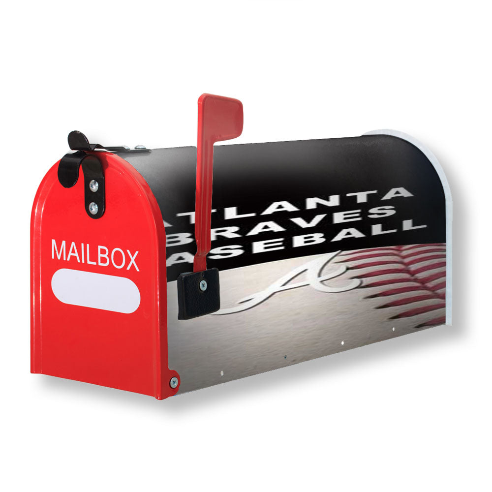 Atlanta Braves On Ball Magnetic Mailbox Cover - 18.0" x 21.0"