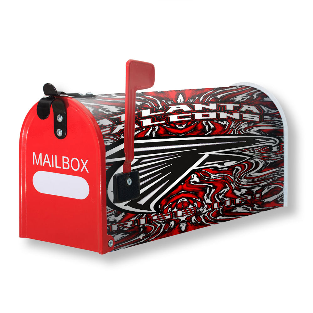 Atlanta Falcons Rise Up Logo Art Magnetic Mailbox Cover - 18.0" x 21.0"