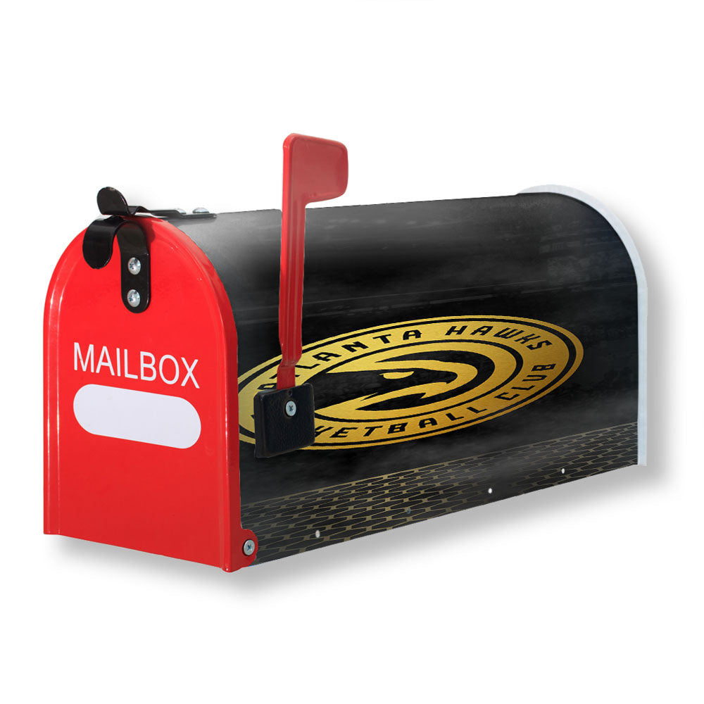 Atlanta Hawks Basketball Club Gold Logo Magnetic Mailbox Cover - 18.0" x 21.0"