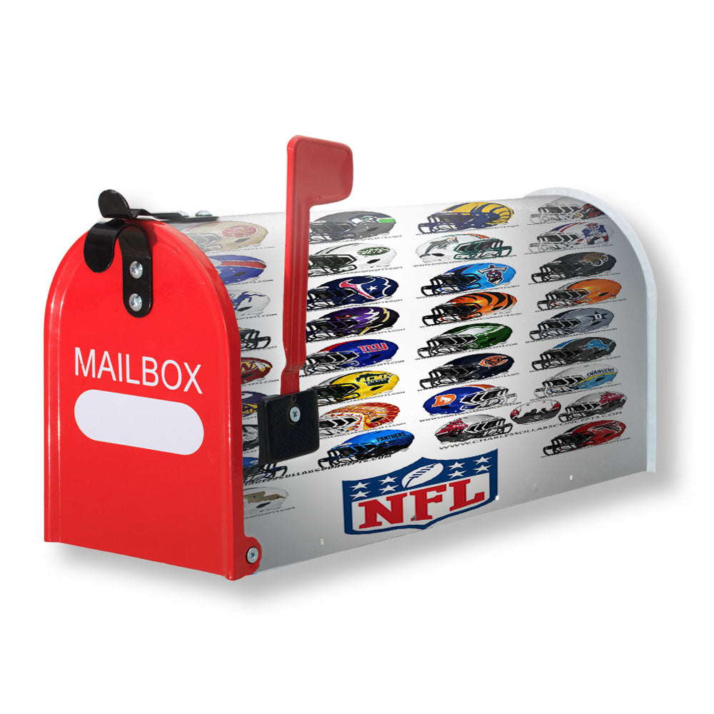 Awesome Nfl Helmets Magnetic Mailbox Cover - 18.0" x 21.0"
