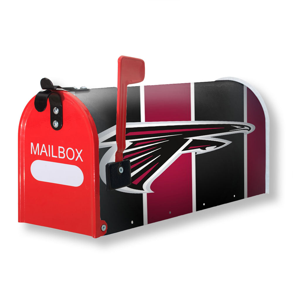 Black Red White Line Atlanta Falcon Logo Magnetic Mailbox Cover - 18.0" x 21.0"