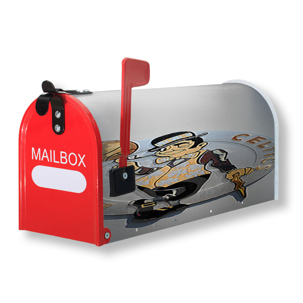Boston Celtics Greyscale Magnetic Mailbox Cover - 18.0" x 21.0"