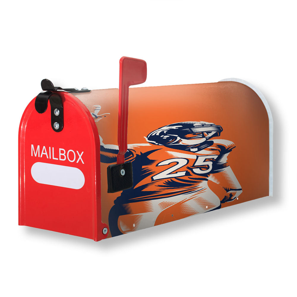 Chris Harris Jr Denver Broncos Nfl Illustration Magnetic Mailbox Cover - 18.0" x 21.0"