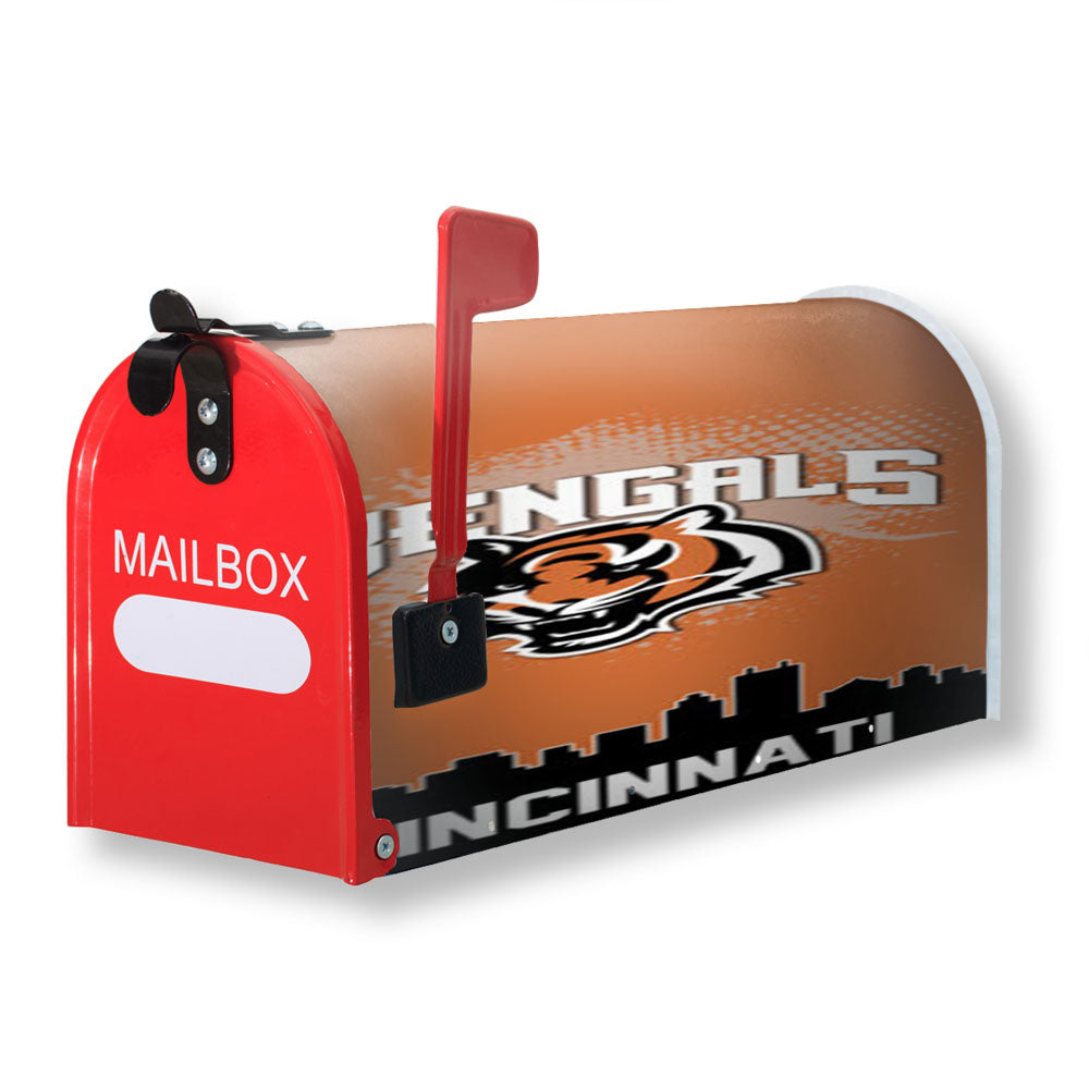Cincinnati Bengals Logo Magnetic Mailbox Cover - 18.0" x 21.0"