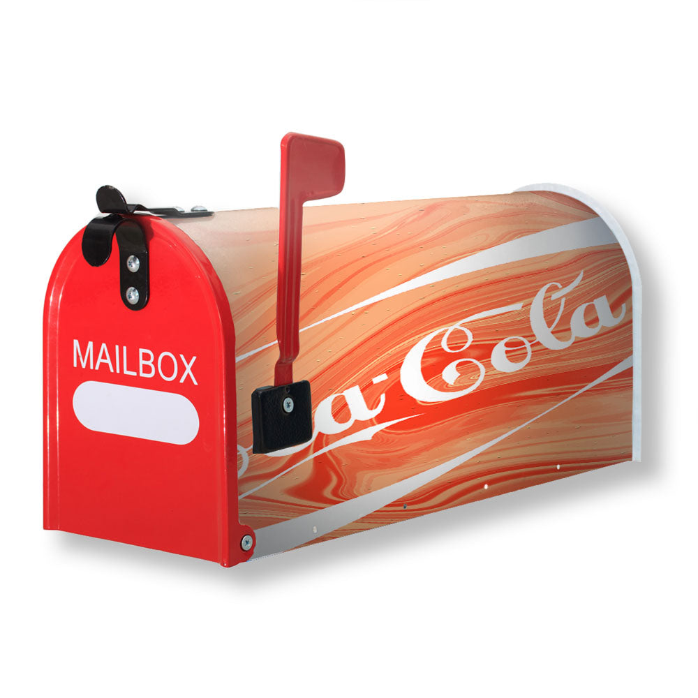 Coca-Cola Marble Pink Magnetic Mailbox Cover - 18.0" x 21.0"