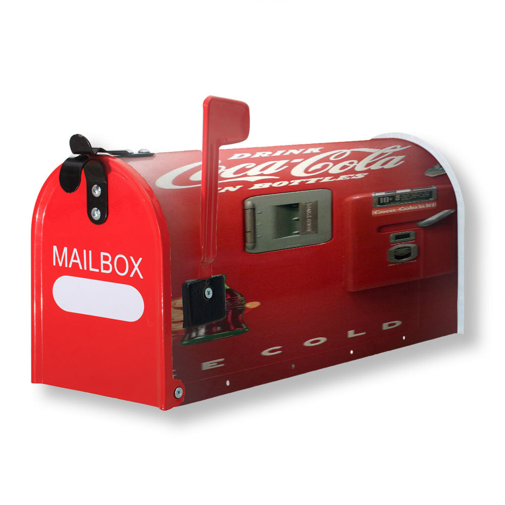 Coca Cola In Bottles Ice Cold Vending Machine Magnetic Mailbox Cover - 18.0" x 21.0"
