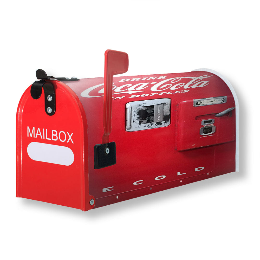 Coca Cola Old Cold Vending Machine 2 Magnetic Mailbox Cover - 18.0" x 21.0"