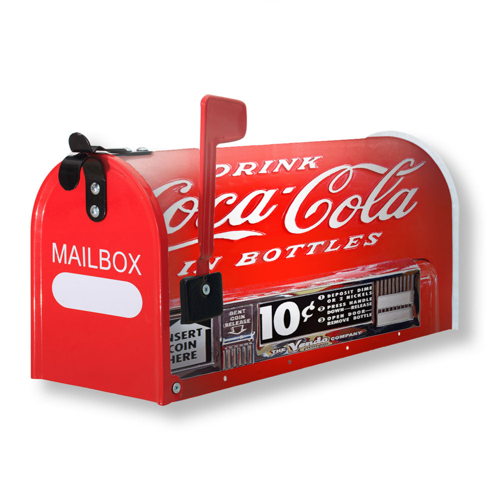 Coca Cola Pop Bottle Dispensing Machine Magnetic Mailbox Cover - 18.0" x 21.0"