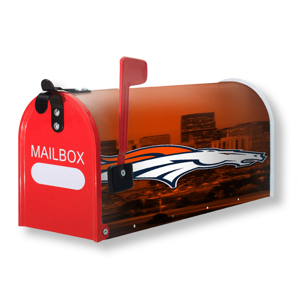 Denver Broncos Emblem Magnetic Mailbox Cover - 18.0" x 21.0"