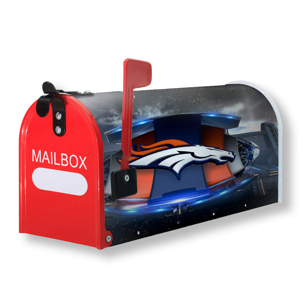 Denver Broncos Football Team Emblem Magnetic Mailbox Cover - 18.0" x 21.0"