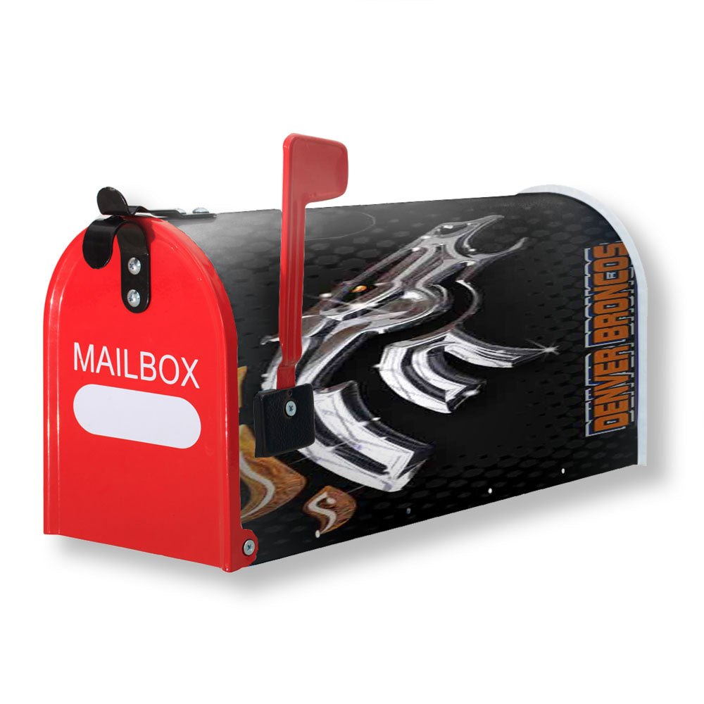 Denver Broncos Football Team Nfl Magnetic Mailbox Cover - 18.0" x 21.0"