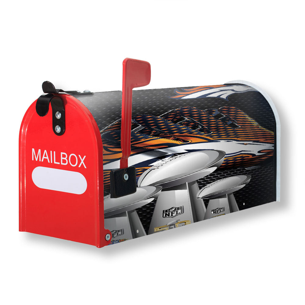 Denver Broncos Superbowl 50 Nfl Magnetic Mailbox Cover - 18.0" x 21.0"