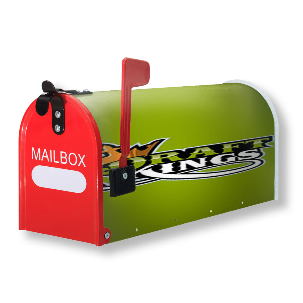 Draft King Baseball Logo Green Magnetic Mailbox Cover - 18.0" x 21.0"