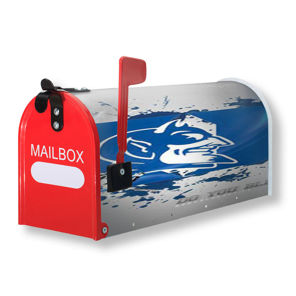 Duke Blue Devils Splatter Logo Magnetic Mailbox Cover - 18.0" x 21.0"