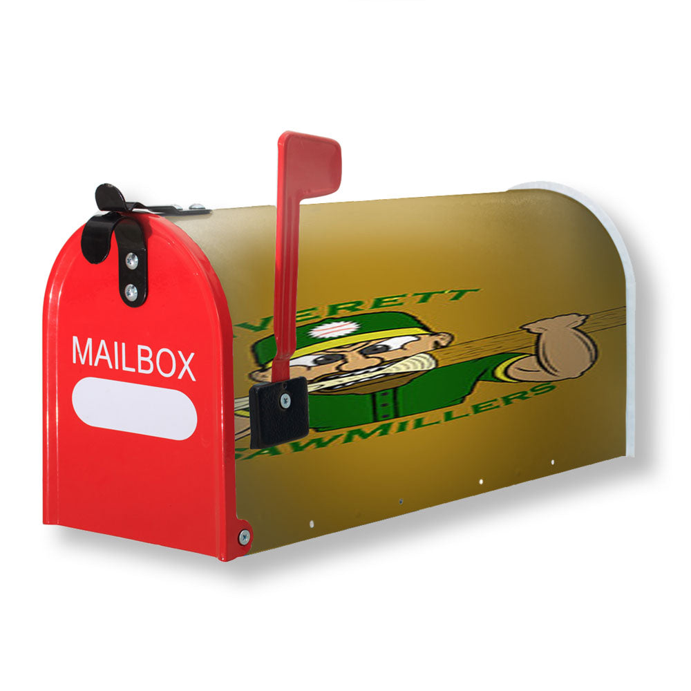 Everett Aquasox Baseball Logo Magnetic Mailbox Cover - 18.0" x 21.0"