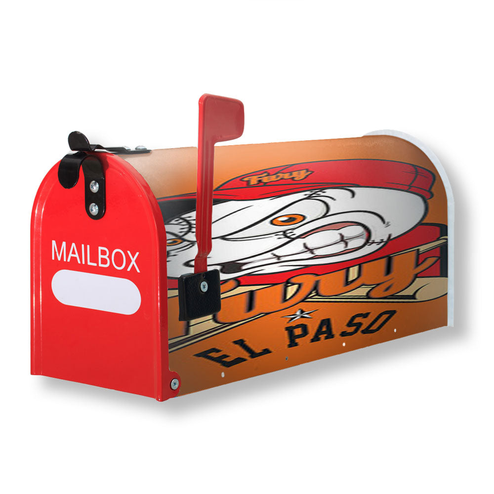 Fury El Paso Baseball Logo Gold Magnetic Mailbox Cover - 18.0" x 21.0"