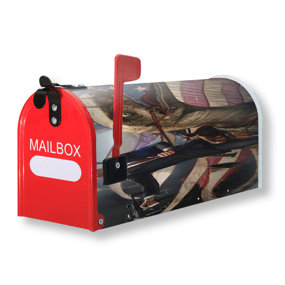George Washington Riding Eagle Patriotism Magnetic Mailbox Cover - 18.0" x 21.0"