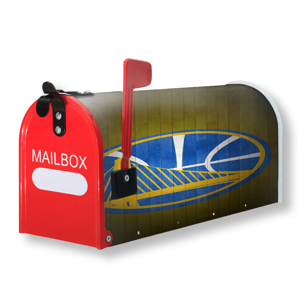 Golden State Warriors Harwood Magnetic Mailbox Cover - 18.0" x 21.0"