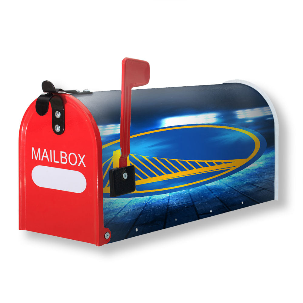Golden State Warriors Logo Nba Sports Art Illustration Magnetic Mailbox Cover - 18.0" x 21.0"