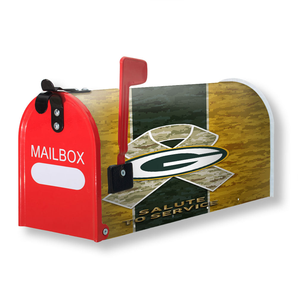 Green Bay Packers Salute To Service Magnetic Mailbox Cover - 18.0" x 21.0"