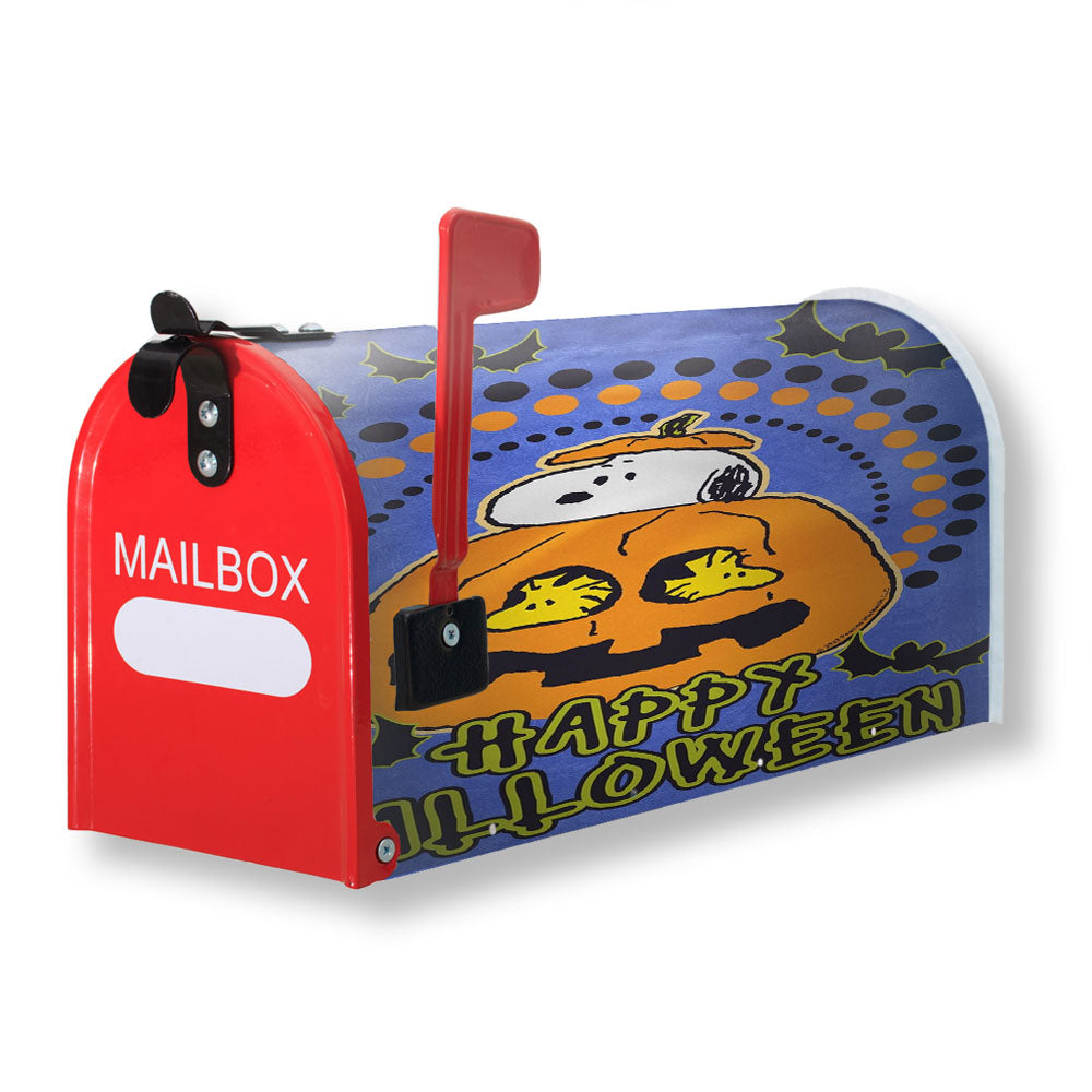 Halloween Snoopy Jack O'Lantern Magnetic Mailbox Cover - 18.0" x 21.0"
