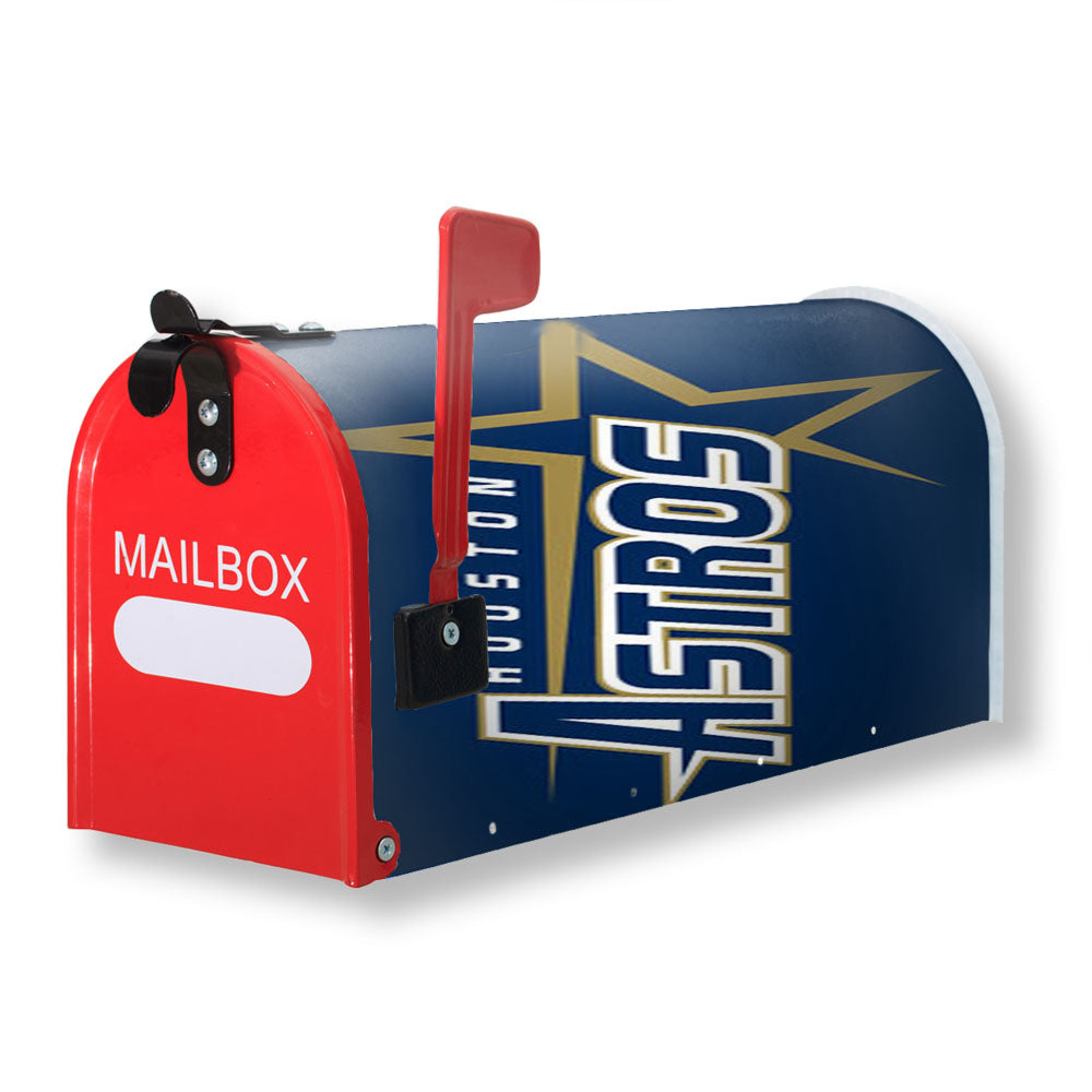 Houston Astros Blue Magnetic Mailbox Cover - 18.0" x 21.0"