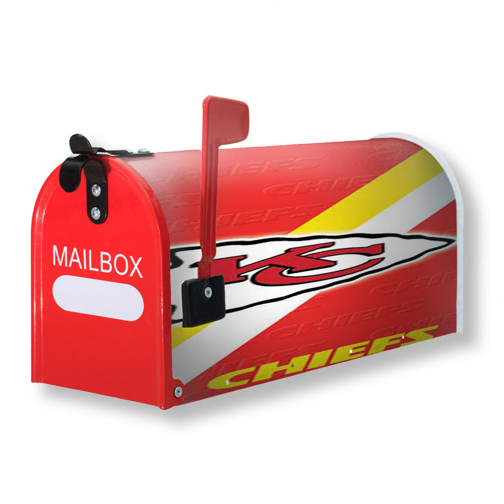 Kc Chiefs Diagonal Magnetic Mailbox Cover - 18.0" x 21.0"