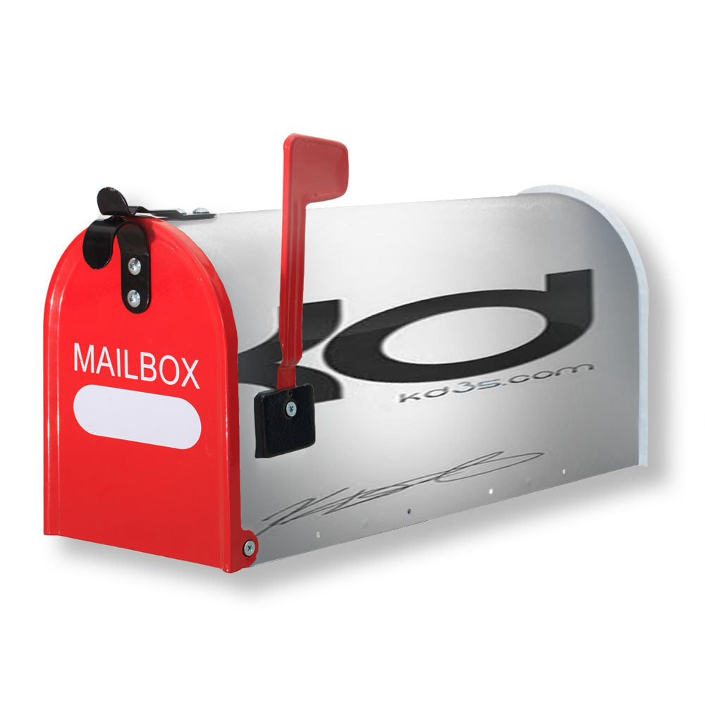 Kevin Durant Logo On Wht Magnetic Mailbox Cover - 18.0" x 21.0"