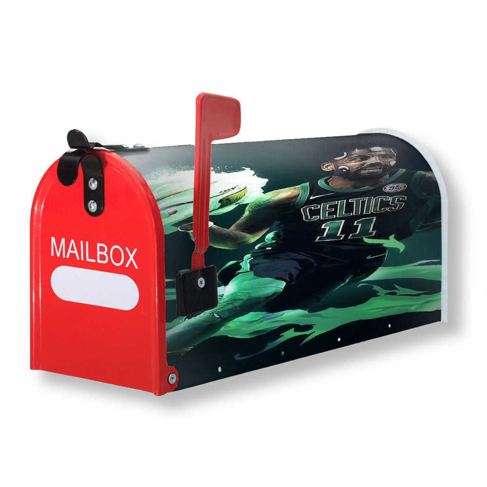 Kyrie Irving Green Flame Nba Magnetic Mailbox Cover - 18.0" x 21.0"