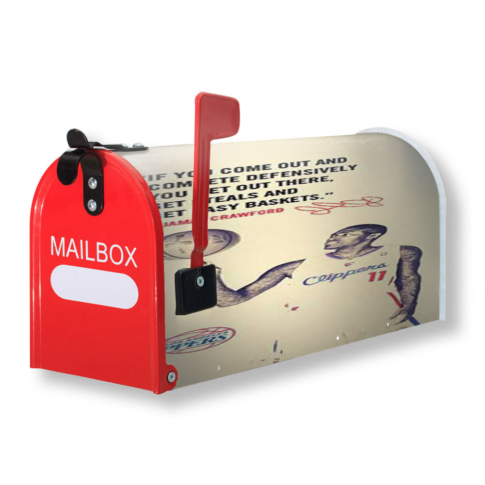 La Clippers Jamal Crawford Quote Magnetic Mailbox Cover - 18.0" x 21.0"