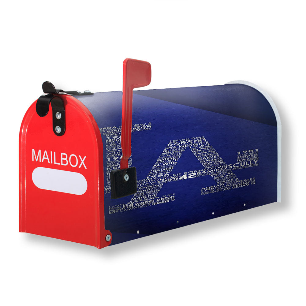 La Dodgers Typography Magnetic Mailbox Cover - 18.0" x 21.0"