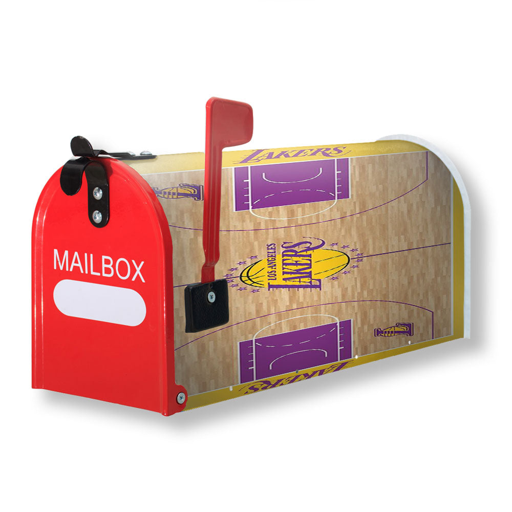 Lakers Los Angeles Basket Magnetic Mailbox Cover - 18.0" x 21.0"