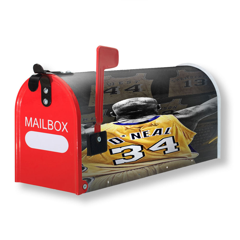 Lakers Team Number 34 Magnetic Mailbox Cover - 18.0" x 21.0"