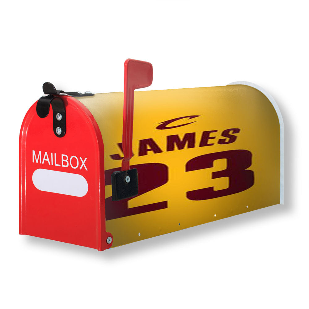Lebron James Jersey Plain Magnetic Mailbox Cover - 18.0" x 21.0"