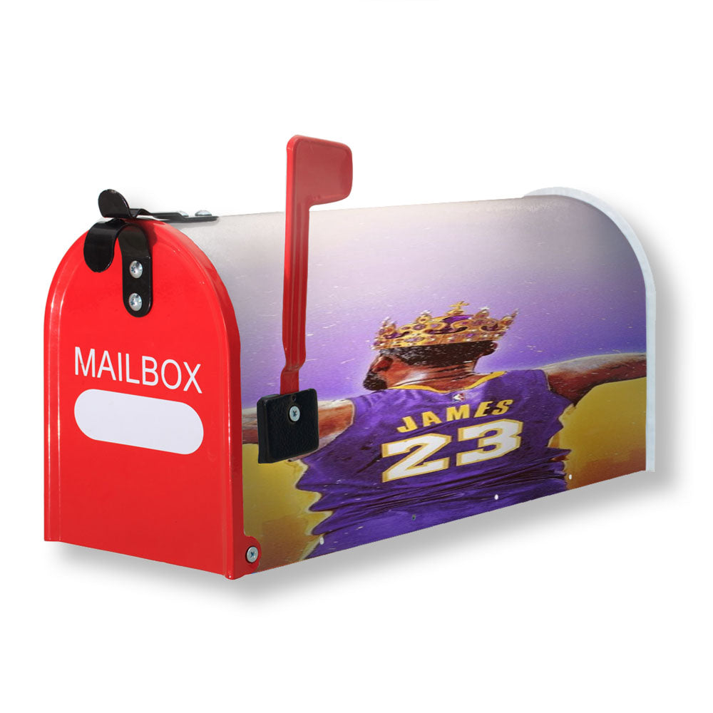 Lebron James Lakers Crown Magnetic Mailbox Cover - 18.0" x 21.0"