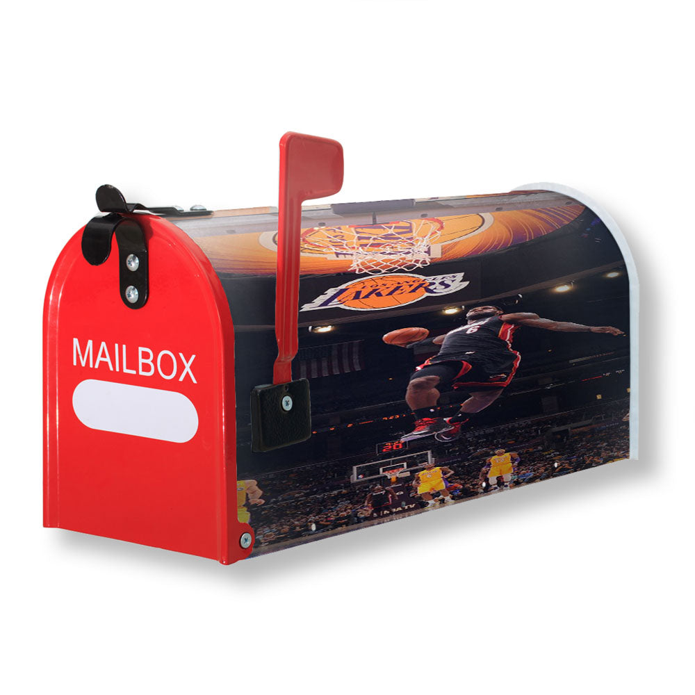 Lebron James Nba Basketball Dunk Magnetic Mailbox Cover - 18.0" x 21.0"