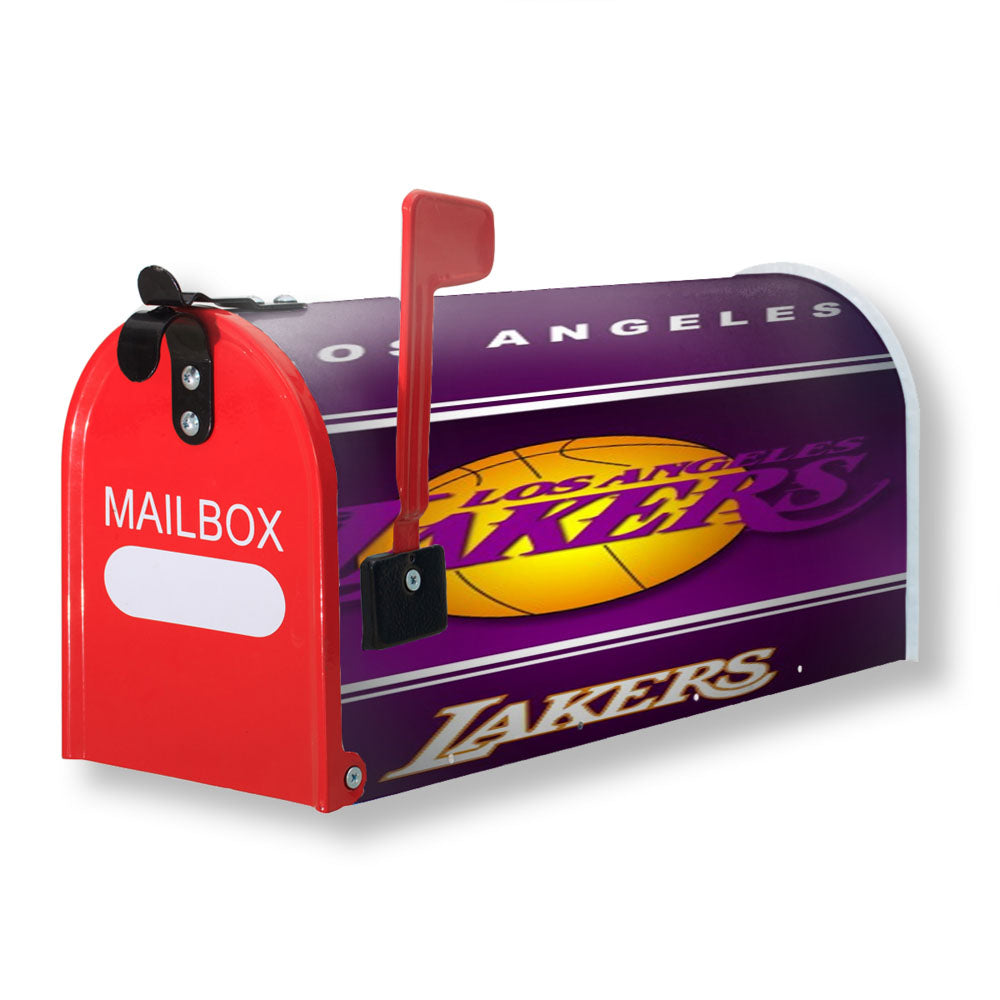 Los Angeles Lakers Nba Basketball Magnetic Mailbox Cover - 18.0" x 21.0"